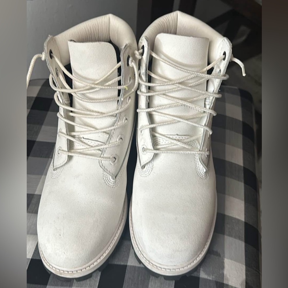 White Timberland Boots